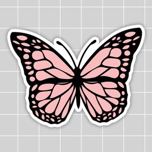 sage and pink butterfly sticker sage aesthetic sticker etsy