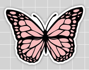 butterfly sticker etsy