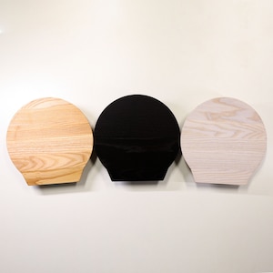 Round Wall Shelves, Wooden Floating Shelves With Holders , Unique Set Of Round Shelves, Home Gift, Wall Hanging, Circle Ash Shelves