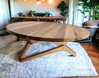 Adjust Height Table Unique Round Dine Table Housewarming Gift Transformer Table With Spider Leg Dine Ash Wood Coffee Lift Top Table