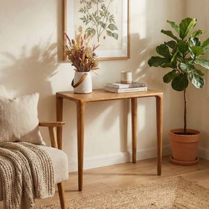 Wood Dining Table Handcrafted Solid Wooden Table For Home