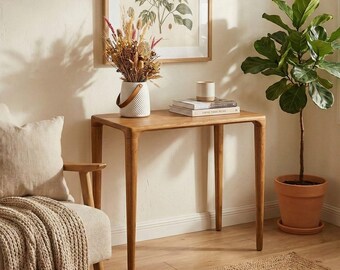 Houten consoletafel Handgemaakte massief houten tafel voor thuis