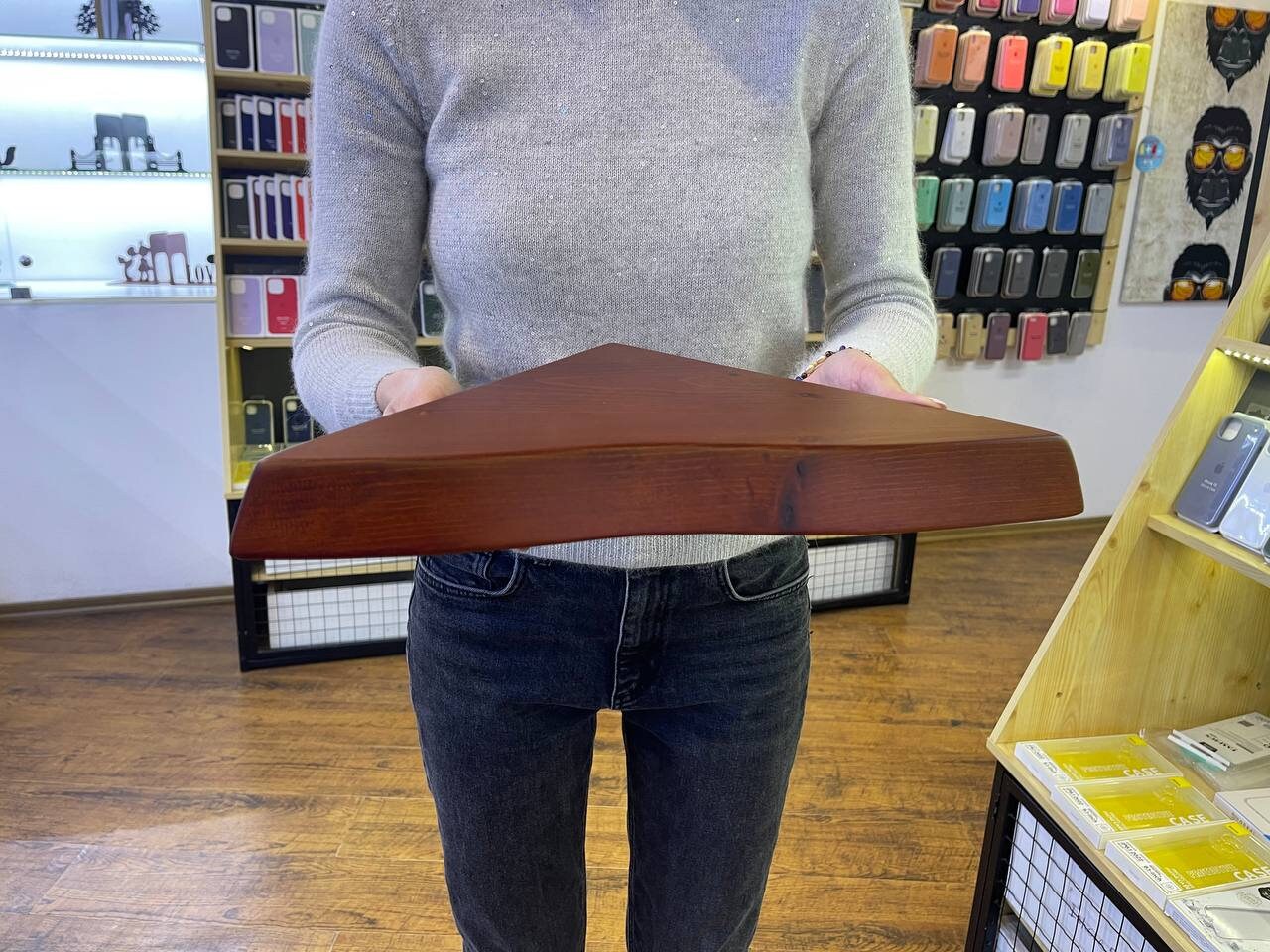 Rustic Live Edge Corner Floating Shelves With Fixings Free Etsy