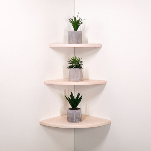 White Corner Shelf Etsy