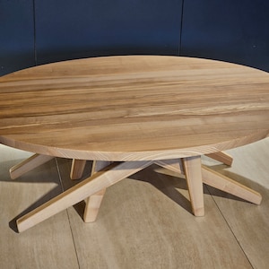 Coffee Tables Oval Dining Table Home Decor Gift Ash Wood Transformer Table Oval Table Top Adjust Height Wooden Coffee Table