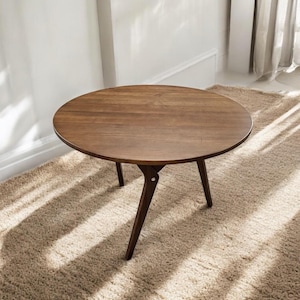 Adjustable Height Ash Wood Coffee Table: Scandinavian Modern Lift Top Dining Table