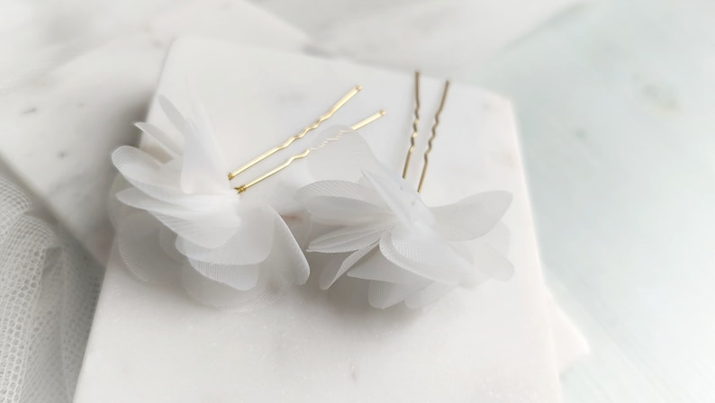 Bridal jewelry/ Hair jewelry/ Bridal accessories/ Floral hair jewelry image 2