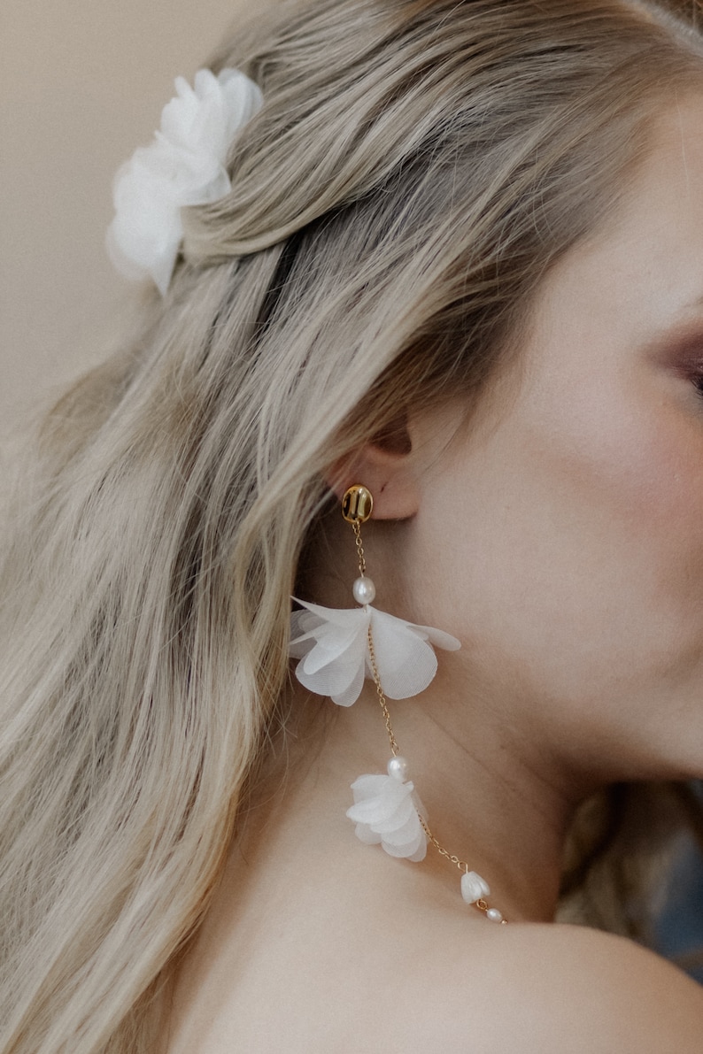 Bridal jewelry/ Hair jewelry/ Bridal accessories/ Floral hair jewelry image 10