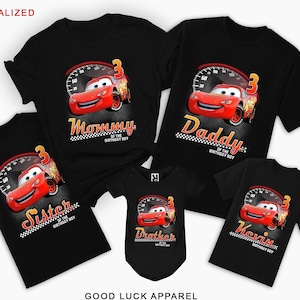 Cars Birthday Family shirt Cars Birthday Shirt For Boy Disney Cars Birthday shirt Custom Cars shirt Cars family Shirt Cars Party Cars theme