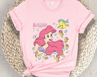Women's Little Mermaid Shirt, Adult Youth Toddler Little Mermaid