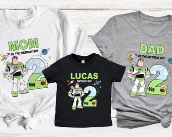Toy Story Birthday Party Shirt, Buzz Lightyear Birthday Boy Shirt, Toys Story Birthday shirts for Family, Pertsonalized Birthday Boy Shirts
