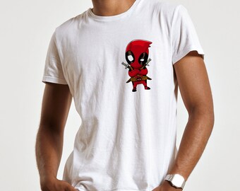 Marvel Deadpool Shirt Pocket-Sized, Cartoon Deadpool Shirt, Deadpool  Movie Shirt, Deadpool Comic Tee, Deadpool Character Tee