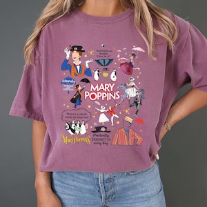 Disney Mary Poppins shirt, Practically Perfect in Every Way Shirt, Retro Poppins shirt, Comfort Colors Poppins T-Shirt, Disney Woman shirt