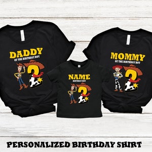 Toy Story Birthday Party Shirt, Woody Birthday Boy Shirt, Toys Story Birthday shirts for Family, Pertsonalized Birthday Boy Shirts