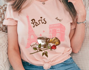 2026 Paris Shirt, Paris Vacation Shirt, Travel Tee, Women's Paris T-Shirt, Paris Trip, Paris Skyline Gift for her France vacation