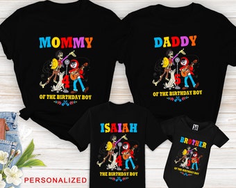 Disney Coco Birthday Shirt For Family Disney Coco Shirt Coco T Shirt Birthday Boy Miguel Shirt Hector Shirt Birthday party Boy Kids Toddler