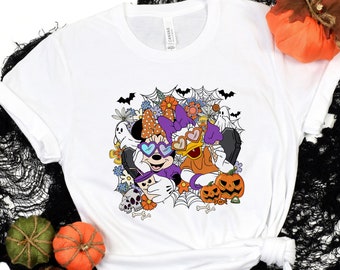 Minnie and Daisy Duck Best Friends Halloween Shirt, Minnie And Daisy Spooky Shirt,Disney Halloween BFF Shirts, Fall Halloween Tee