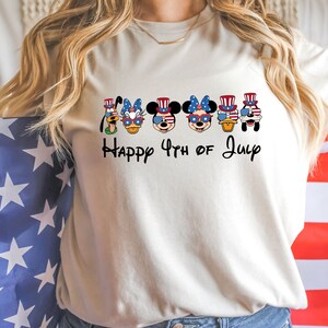 Mickey and friends Fourth Of July Shirt, Disney 4th Of July Shirt, Disney family 4th Of July Shirt, Disneyland 4th july Shirt