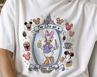 2026 Retro Best Day Ever Daisy Duck Tee, Coquette Park Girl Disney Castle Shirt,