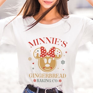 Minnie Gingerbread Shirt, Disney Gingerbread shirt, Disney Christmas Shirt, Minnie Baking Co, Minnie Mouse Christmas Gingerbread Shirt