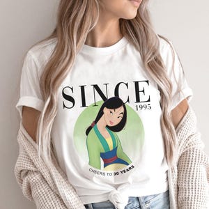 Mulan Birthday Shirt, Disney Princess Birthday Girl Shirt, Custom Name Princess Mulan  Birthday Tee
