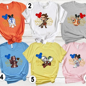 Family Star Wars Tee Shirts, Star Wars Charachters Shirts, Disney Star Wars Matching Family Shirts, Starwars shirts, Star Wars Party Shirts