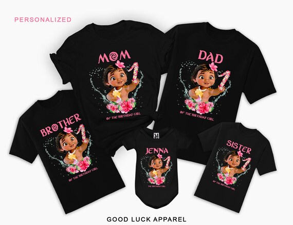 Baby Moana Family Shirts Moana 1st Birthday Shirt Girl Baby Moana