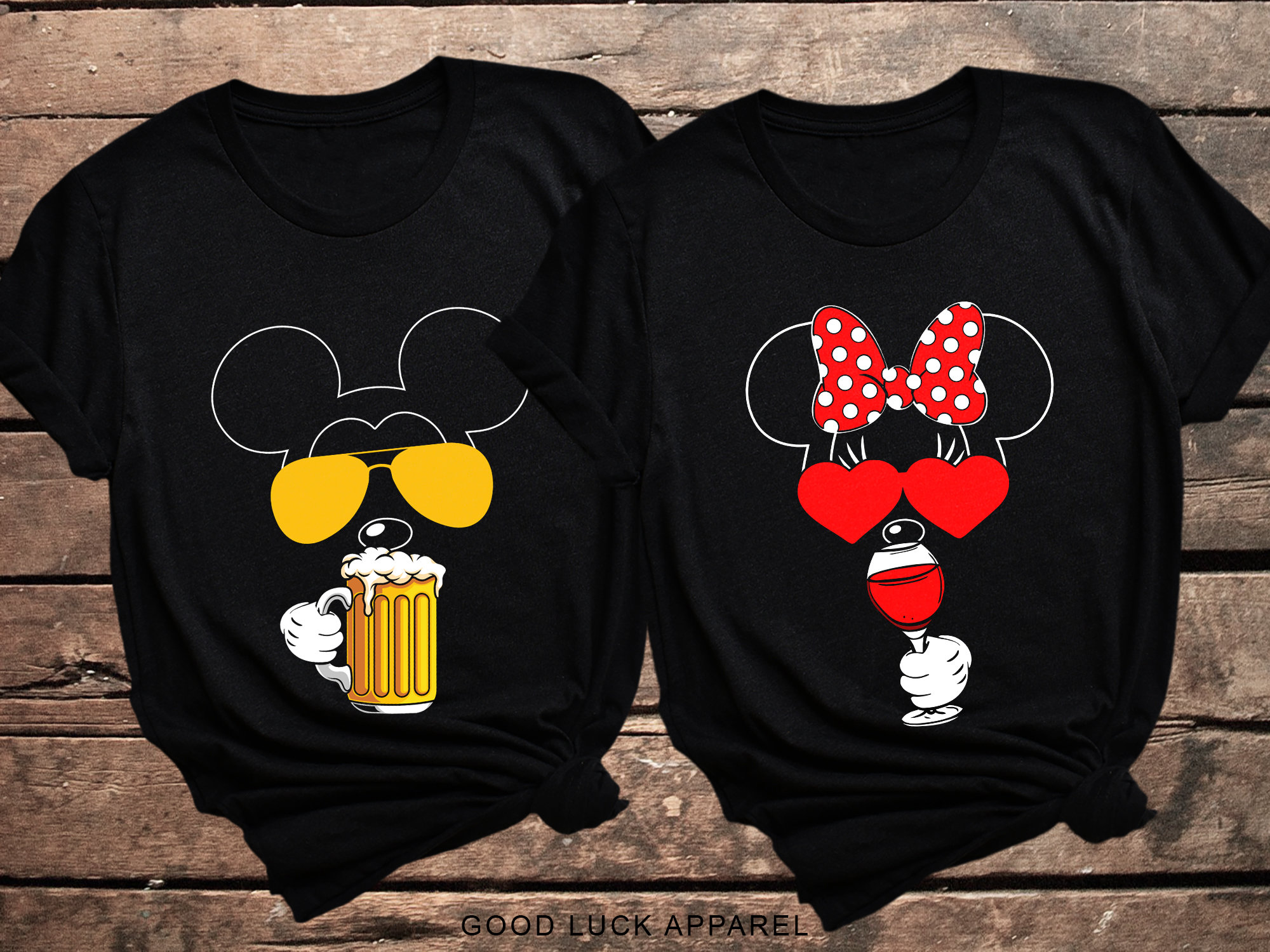 Discover Mickey and Minnie Drinking around Shirts, Drinking around the world Epcot shirts