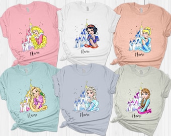 Disneyland Princess Shirts, Disneyworld Princess Shirt, Disney Girls Trip Shirts, Disney Girls Squad, T Shirt Outfit Tshirt Tee