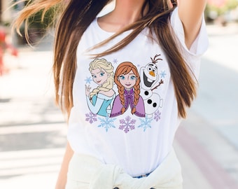 Princess Elsa Anna Olaf Shirt, Frozen Elsa Women's Shirt, Frozen Anna, Frozen Olaf , Disney Princess Elsa Shirt, Frozen Magic Kingdom Shirt