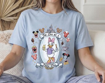 Coquette Park Girl Disney Castle Shirt, Retro Best Day Ever Daisy Duck Tee