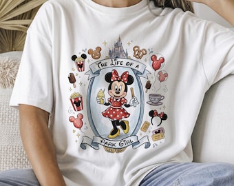 Coquette Park Girl Disney Castle Shirt, Retro Best Day Ever Minnie Mouse Tee