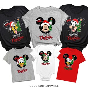 Merry Christmas Disney Characters Shirts for Family, Disney Christmas Matching Family Shirt, Christmas Disney Shirts, Family Christmas Tee