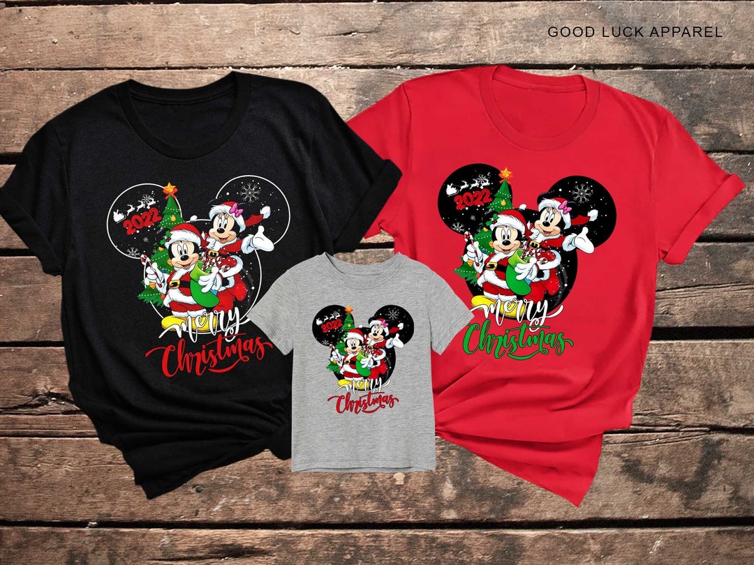 Merry Christmas Disney Shirts for Family Mickey and Minnie Christmas