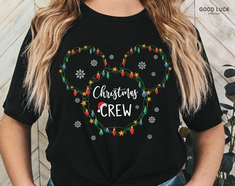 2026 Disney Christmas Crew, Custom Disney Christmas lights Shirt, Christmas Family Shirt, Mickey Christmas lights, Mickey Christmas Crew
