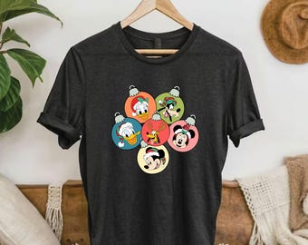 Family Disney Christmas Shirt, Family Christmas shirt, Custom Mickey and friends Christmas shirt, Disney Character Christmas Shirt