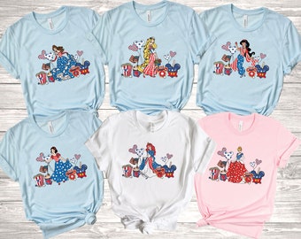 Disney Princess Fourth Of July Shirt, Disney 4th Of July Shirt, Girls 4th Of July Shirt, Disneyland 4th july Womens Shirt