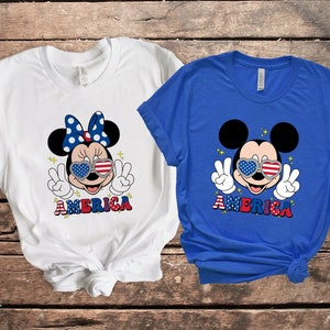 Mickey and Minnie Fourth Of July Shirt, Disney 4th Of July Shirt, Disney family 4th Of July Shirt, Disneyland 4th july Shirt