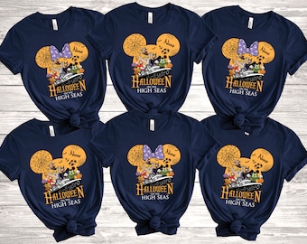 Halloween on the High Seas, Halloween Disney Cruise Line Family shirts, Disney Halloween Cruise, Matching Disney Halloween Cruise Shirts