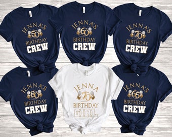 Birthday Crew Tee, 30th Birthday Shirt, Fifty Birthday Crew Squad, Party Group Tees, 40th Birthday Shirt, 50th 60th Birthday Shirt T-shirt