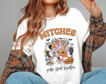 Minnie and Daisy Duck Best Friends Halloween Shirt, Minnie And Daisy Spooky Shirt,Disney Halloween BFF Shirts, Fall Halloween Tee