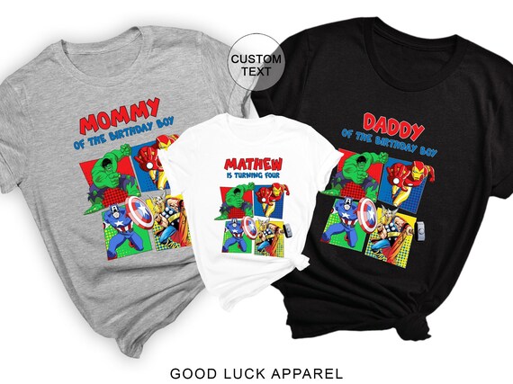 Shirts Avengers Birthday Shirt - Etsy 