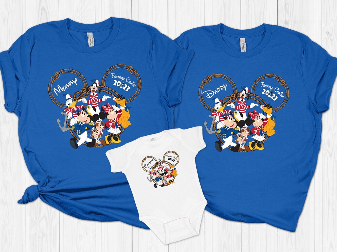 Custom Name Disney Cruise Trip Family Shirt, Disneyland Cruise Line Shirts,  Mickey Friends Cruise Shirts, Wonder Wish Dream Fantasy Shirts