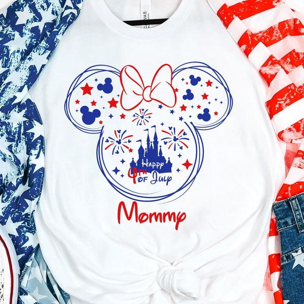 Mickey and Minnie Fourth Of July Shirt For Family, Disney 4th Of July Shirt, Mickey Mouse 4th Of July Family Shirt, Disney Usa Shirt