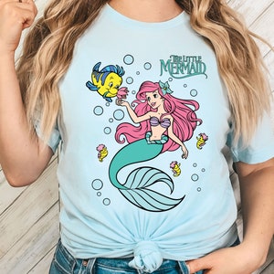 The Little Mermaid Ariel Shirt, Women's little mermaid top, Girl's Ariel t-shirt, Ariel mermaid shirt, Disney Ariel Shirt