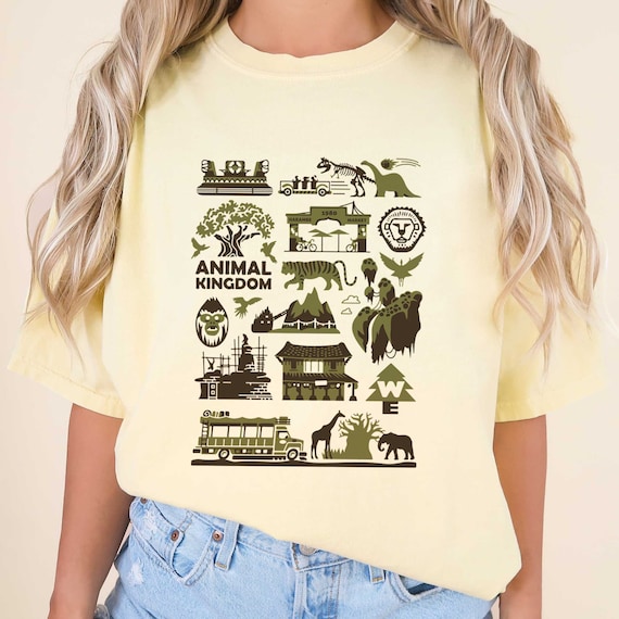 Animal Kingdom Retro Style T-shirt, Comfort Colors Disney Animal