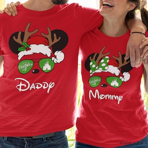 Disney Christmas 2024 Shirts, Disney Family Christmas Shirt, Family Christmas Matching shirt, Custom Disneyland Christmas t-shirt