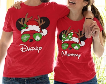 Disney Christmas 2024 Shirts, Disney Family Christmas Shirt, Family Christmas Matching shirt, Custom Disneyland Christmas t-shirt