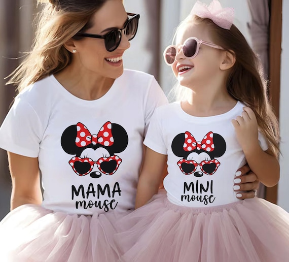 Mama mouse, Mini mouse shirt, Mom Daughter, Matching Disney Shirts, Making  Memories With My Mini/ Mama, Girls Disney trip shirts
