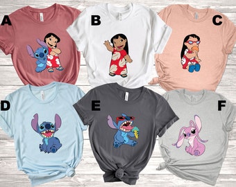 Disney Stitch Shirt, Lilo & Stitch Shirt, Disney Snacks, Stitch With Snacks Shirt, Party Stitch Tee, Pink Stitch Tee, Disney family shirts